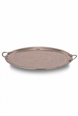 Copper Engraved Tray - 38 cm - 2